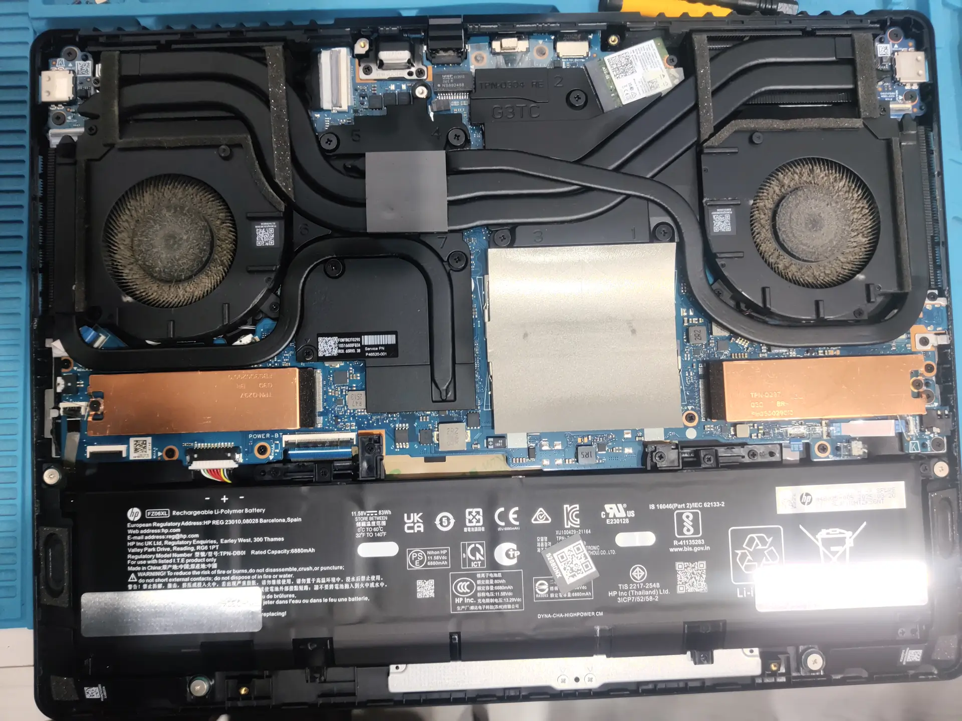 孝感惠普游戏笔记本清灰换硅脂全程当面操作