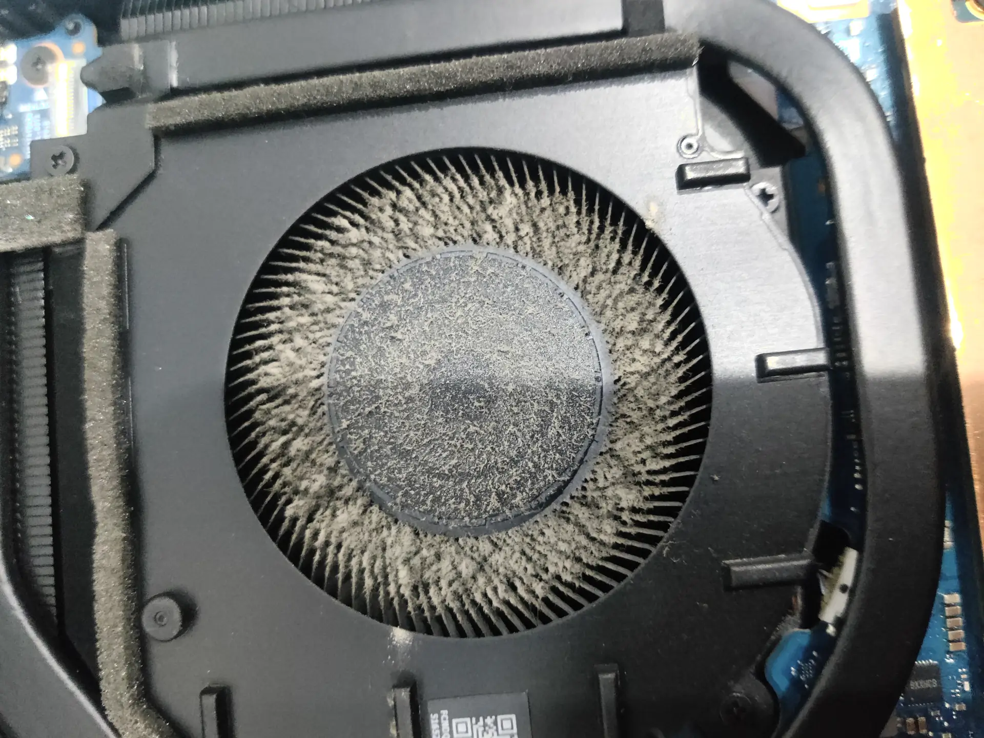 孝感惠普游戏笔记本清灰换硅脂全程当面操作