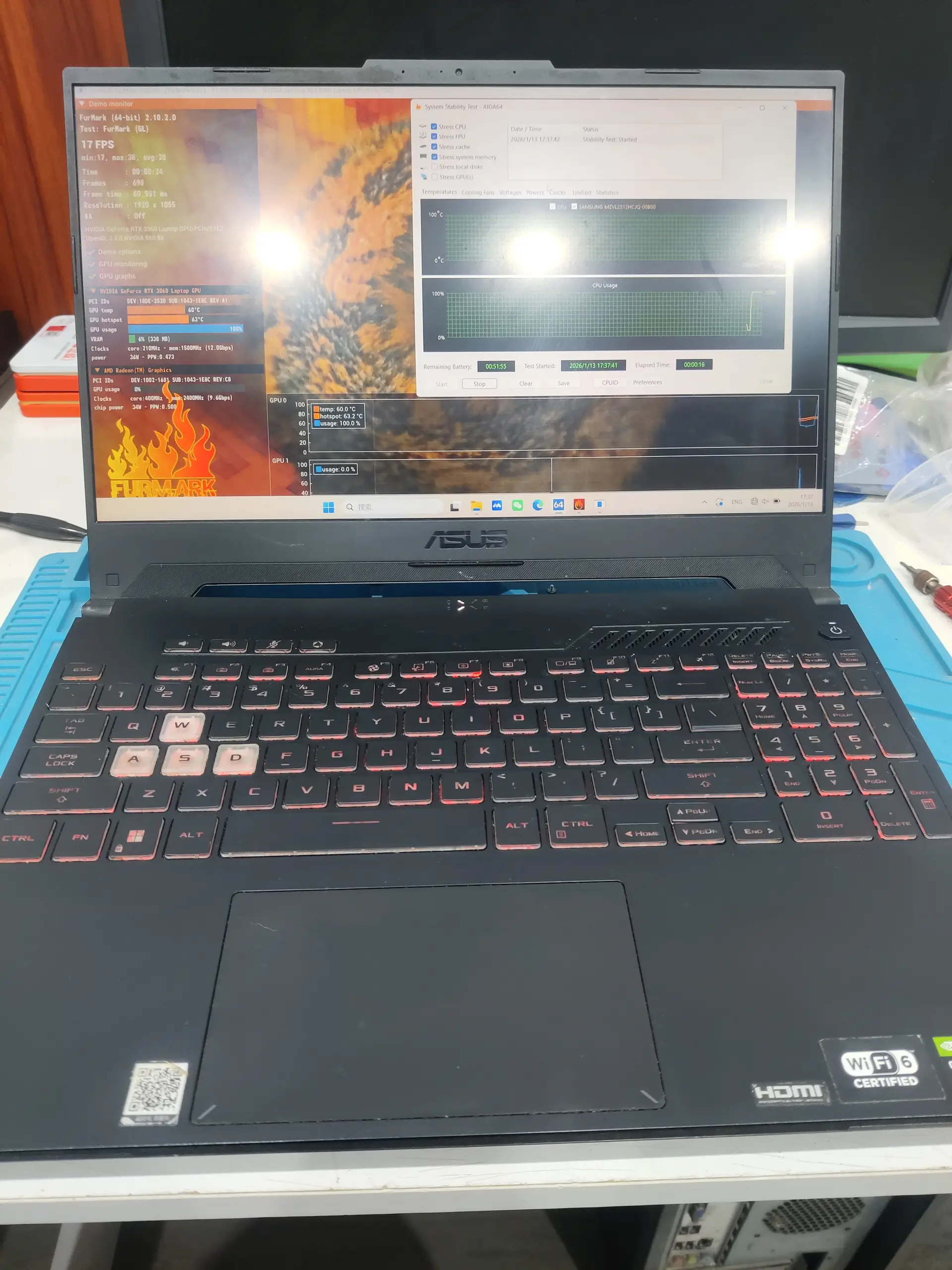 孝感笔记本电脑清灰更换硅脂全程当面操作