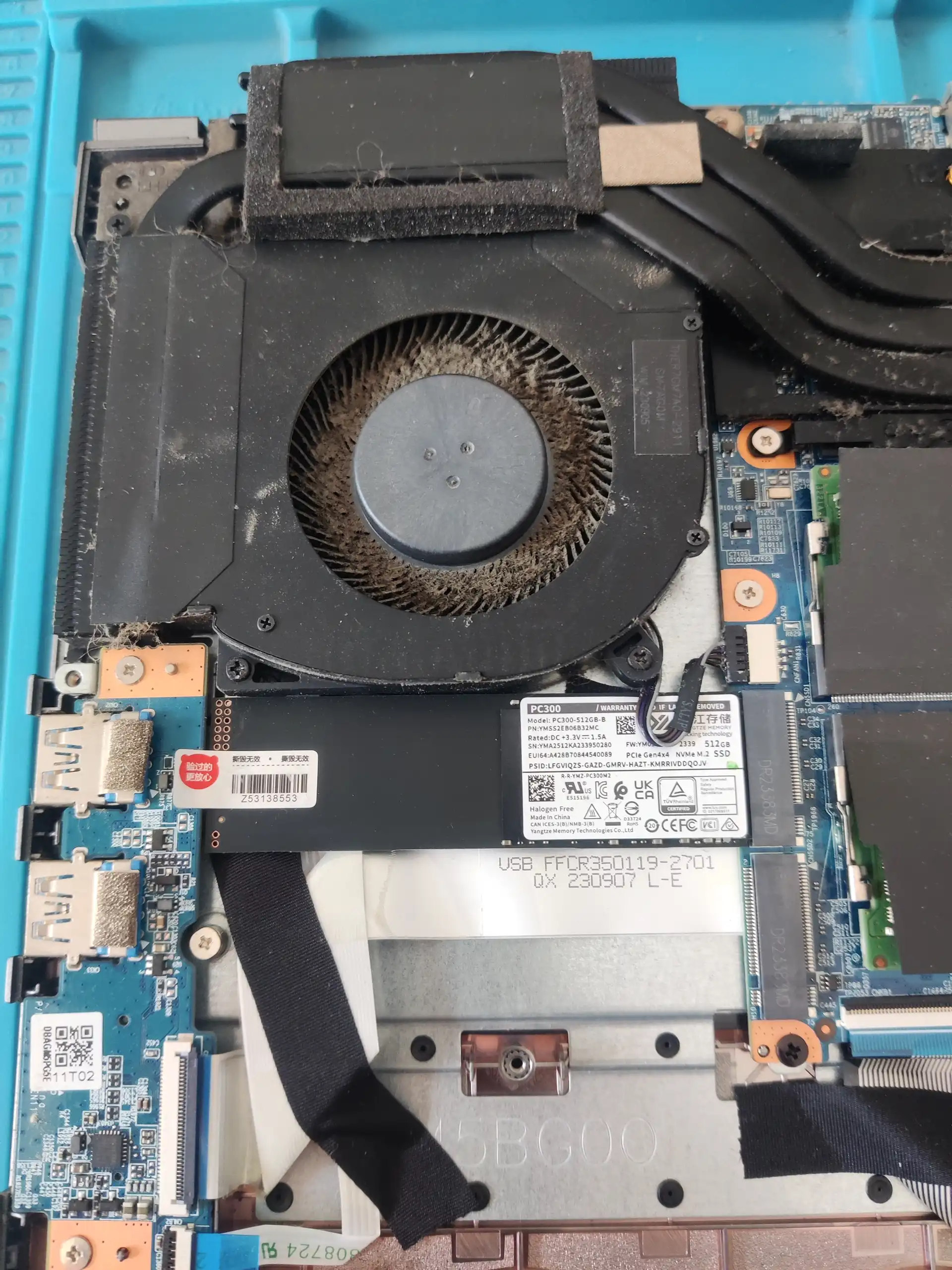 全程当面操作孝感游戏笔记本电脑清灰更换导热硅脂