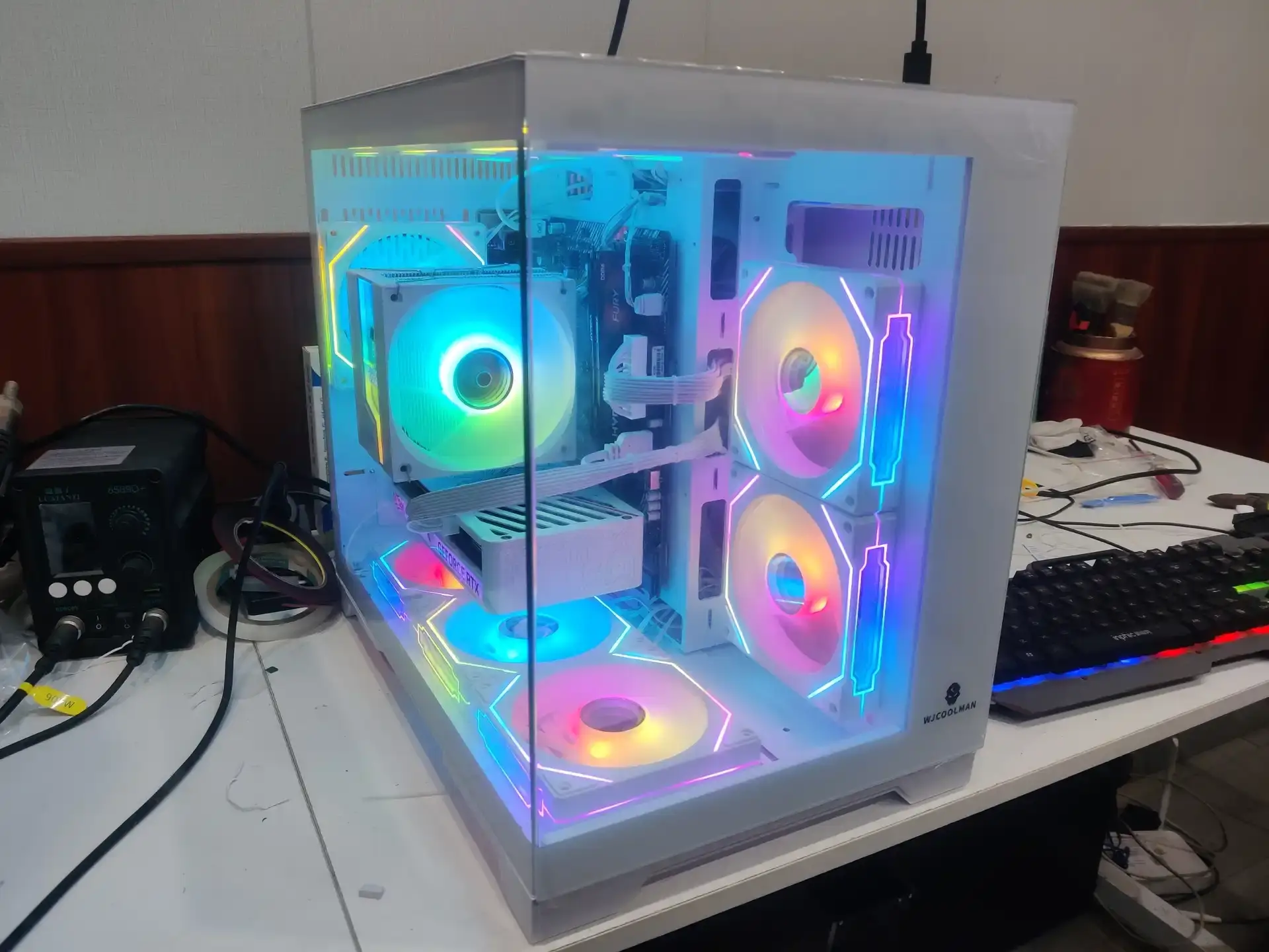 孝感电脑装机效果图片电脑组装上门组装电脑