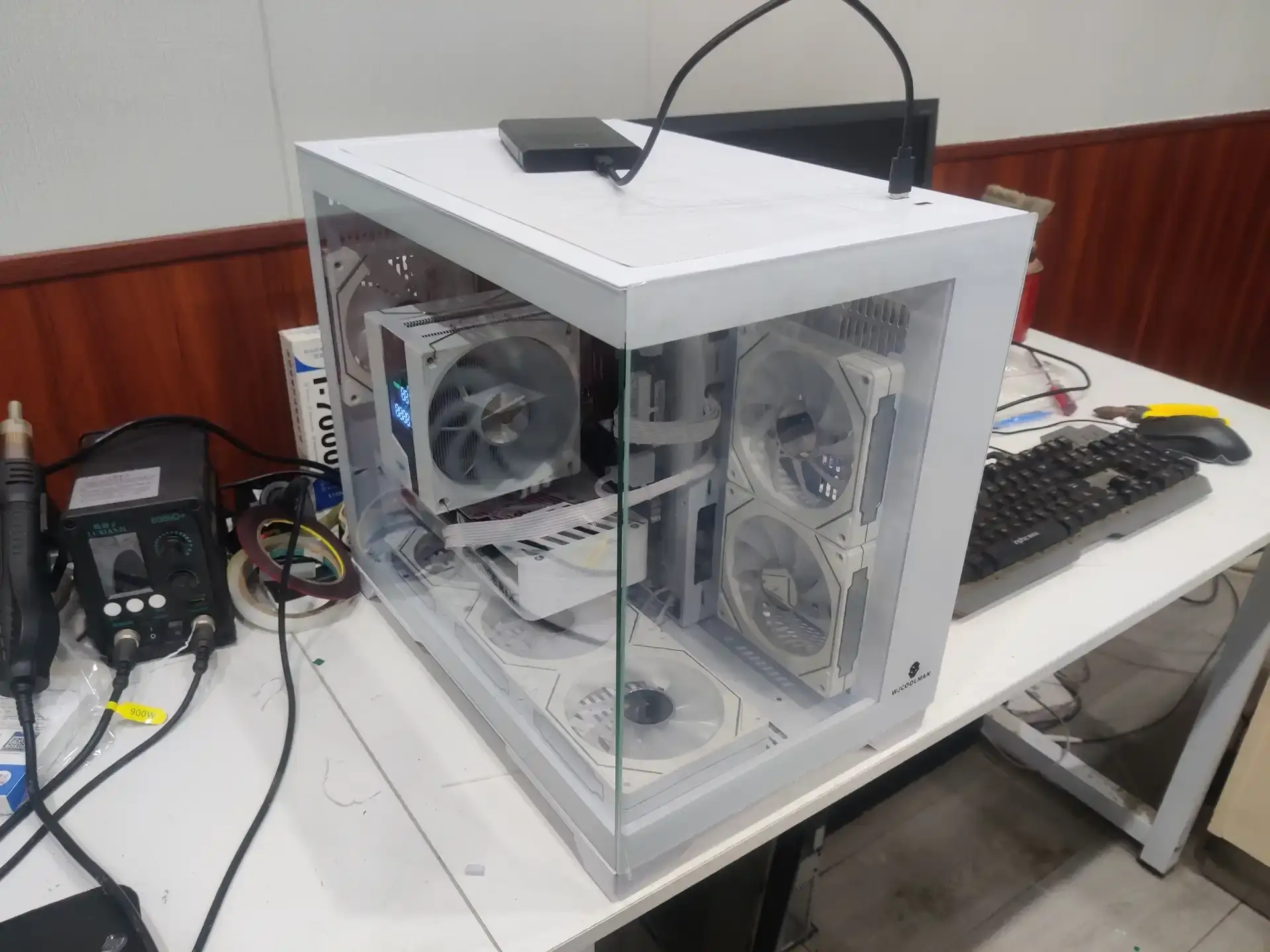 孝感电脑装机：顾客自购全套电脑配件到店组装电脑