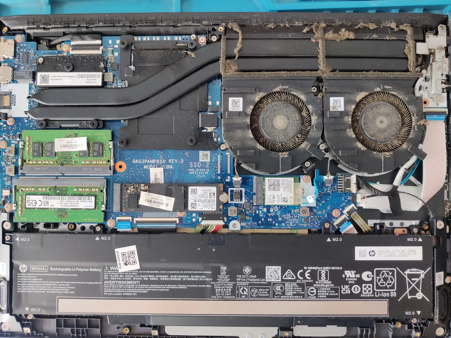 孝感惠普游戏笔记本电脑清灰换硅脂全程当面操作