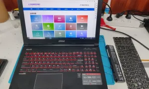 孝感同城电脑维修微星笔记本电脑更换键盘/清灰/换电池/电脑装机