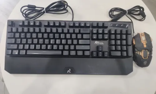 灵耀幻彩背光式104键机械键盘 黑色RGB青轴游戏机械键盘鼠标套装