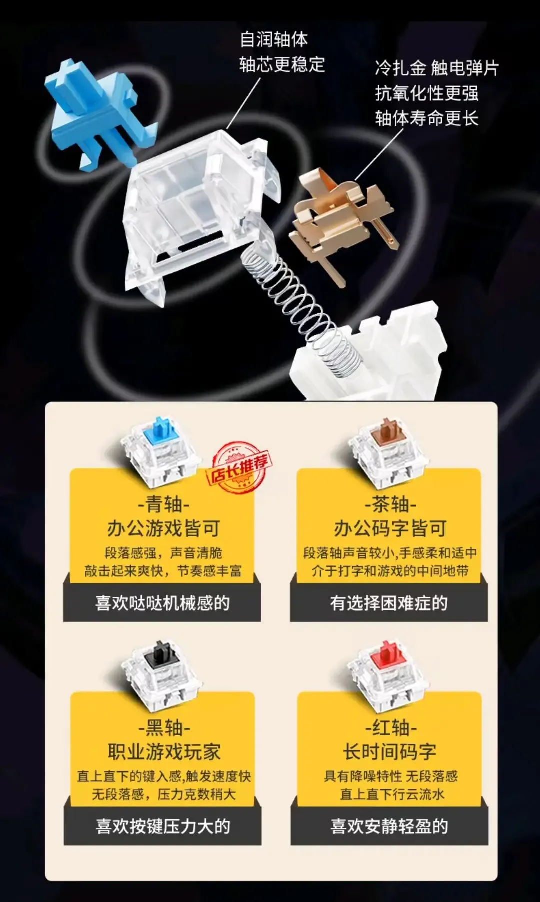 前行者TK900机械键盘鼠标套装 多功能旋钮 黑轴蓝光电竞游戏键鼠套装优惠券