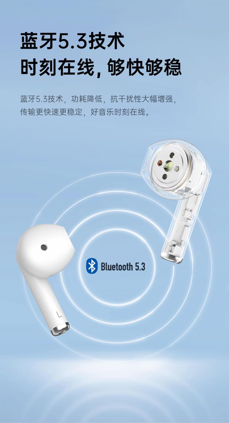 中兴ZTE Buds 2 真无线蓝牙耳机半入耳式通话手机电脑音乐耳机