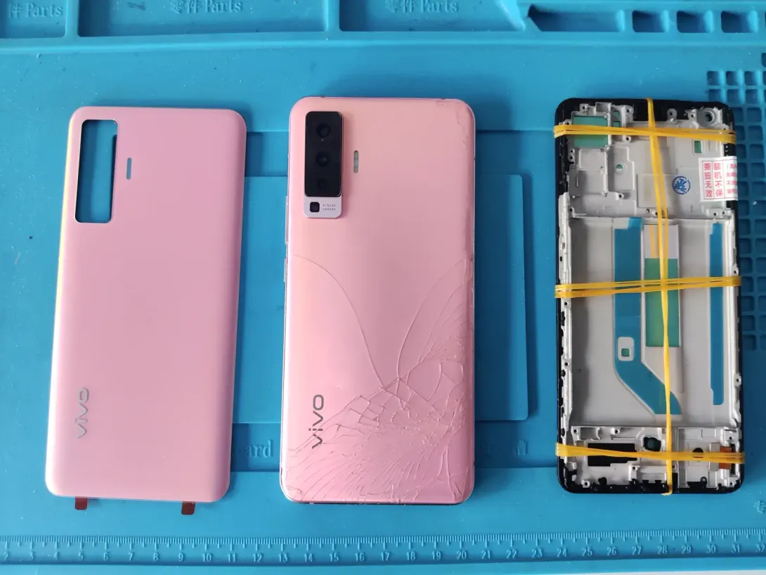 孝感手机维修案例 vivo x50 更换屏幕和后盖