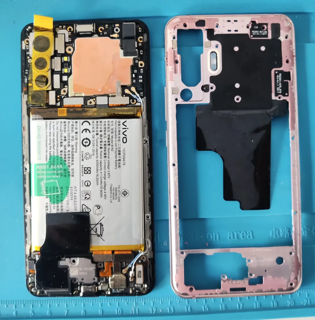 孝感手机维修案例 vivo x50 更换屏幕和后盖