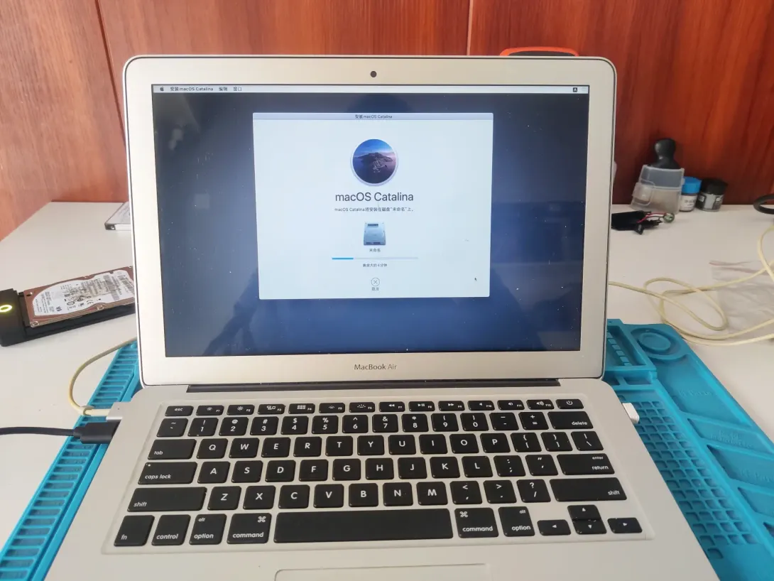孝感苹果笔记本电脑重装系统：Macbook Air 安装macOS 10.15.7 系统